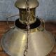 Pair of antique marine suspensions in gilded brass.