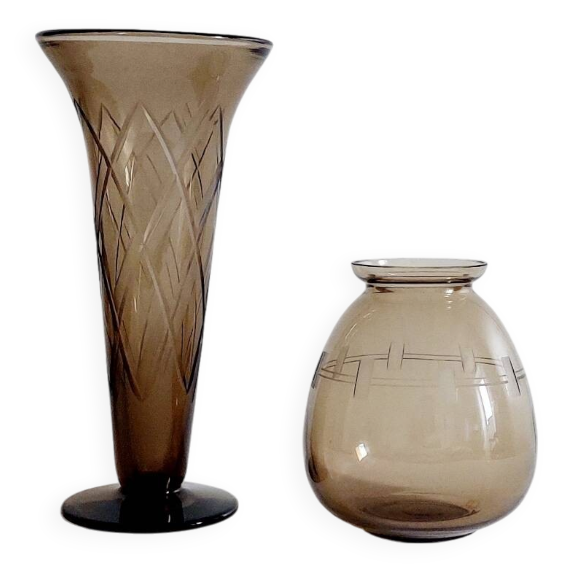 Pair of Art Deco style vases
