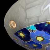 Loys lucha acid-engraved glass hanging