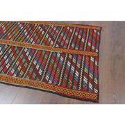 Vintage Turkish Oushak Handmade Wool Cotton Orange Kilim Area Rug 85x130