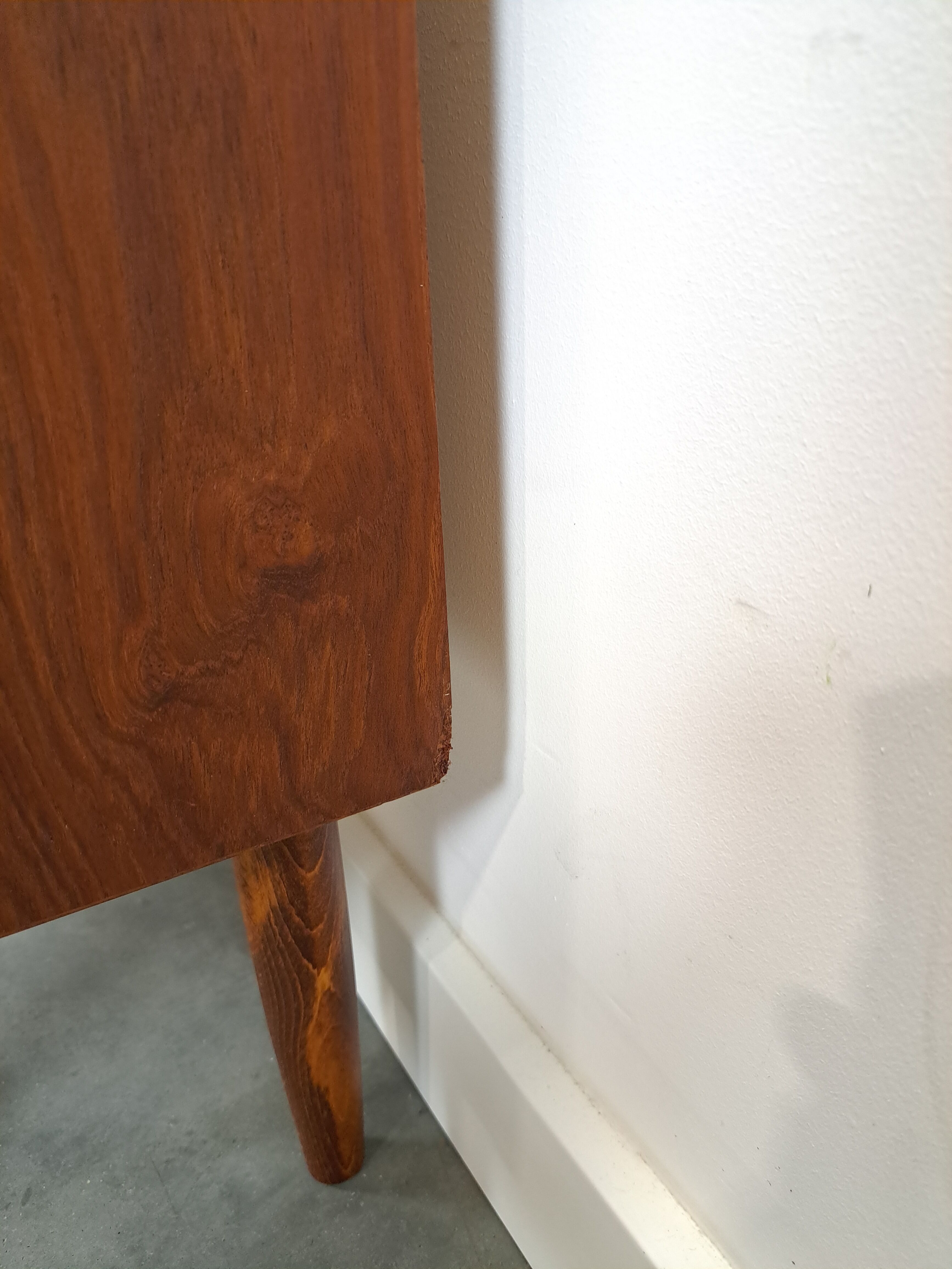 Danish teak chest of drawers with 4 drawers