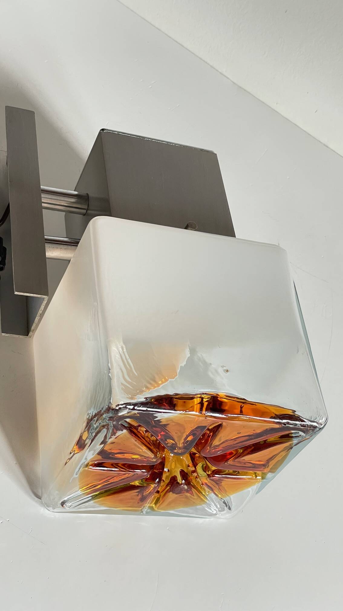 Space age style mazzega wall light