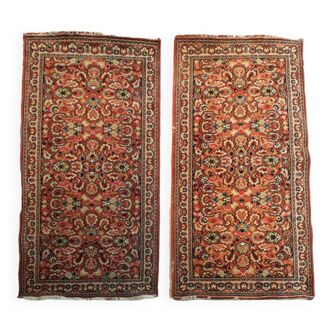 Pair of oriental carpets Mohajeran Sarouk, Iran.