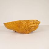 Large Organic Bowl in Curly Birch, Swedish Folk Art, 1962