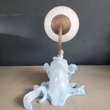 Vintage opaline globe sculptural wall light