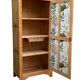 Parisian bonnet wardrobe, raw wood, 1950s