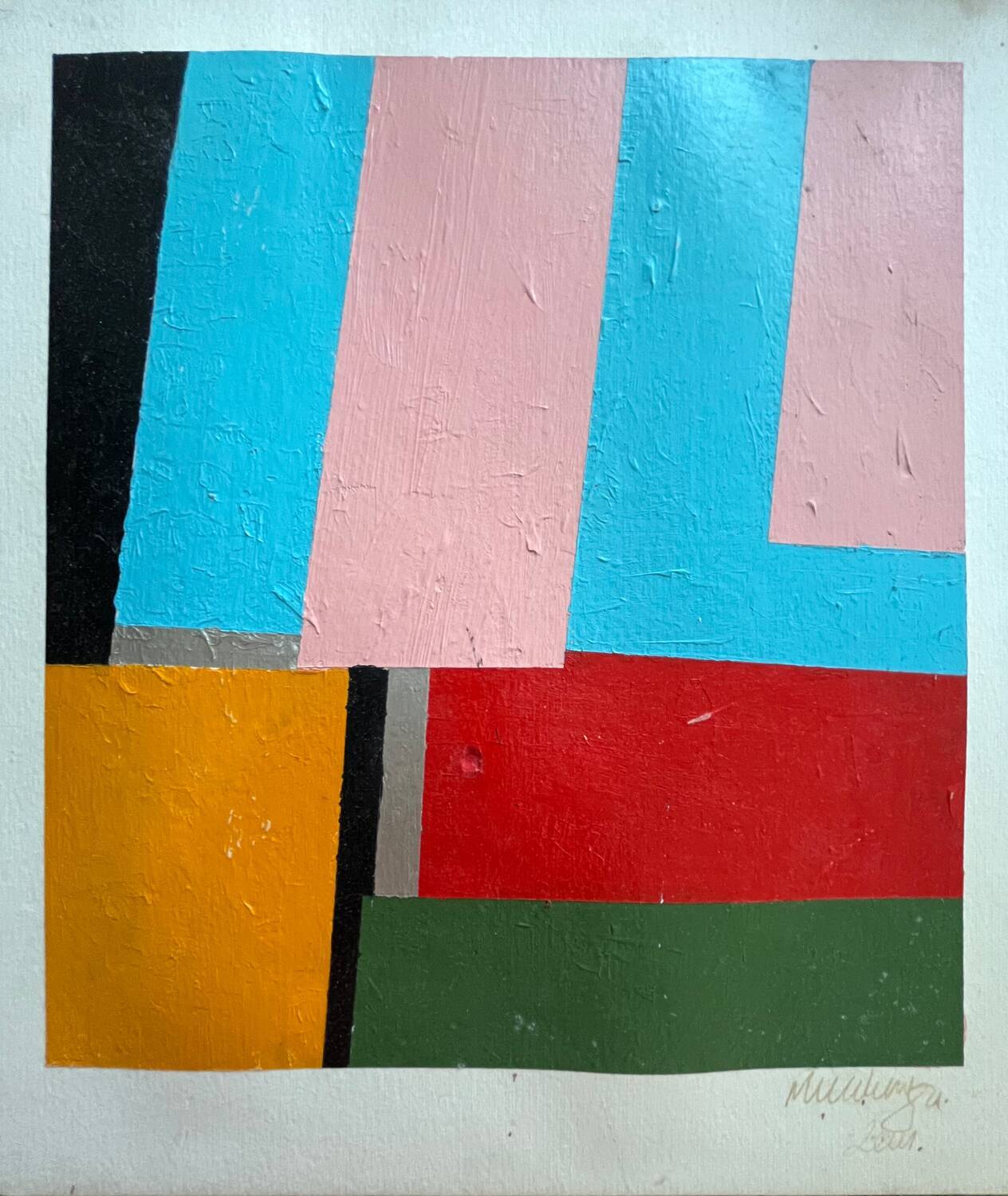 Tableau: oil on panel Contemporary artist