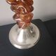 Vintage amber candlestick