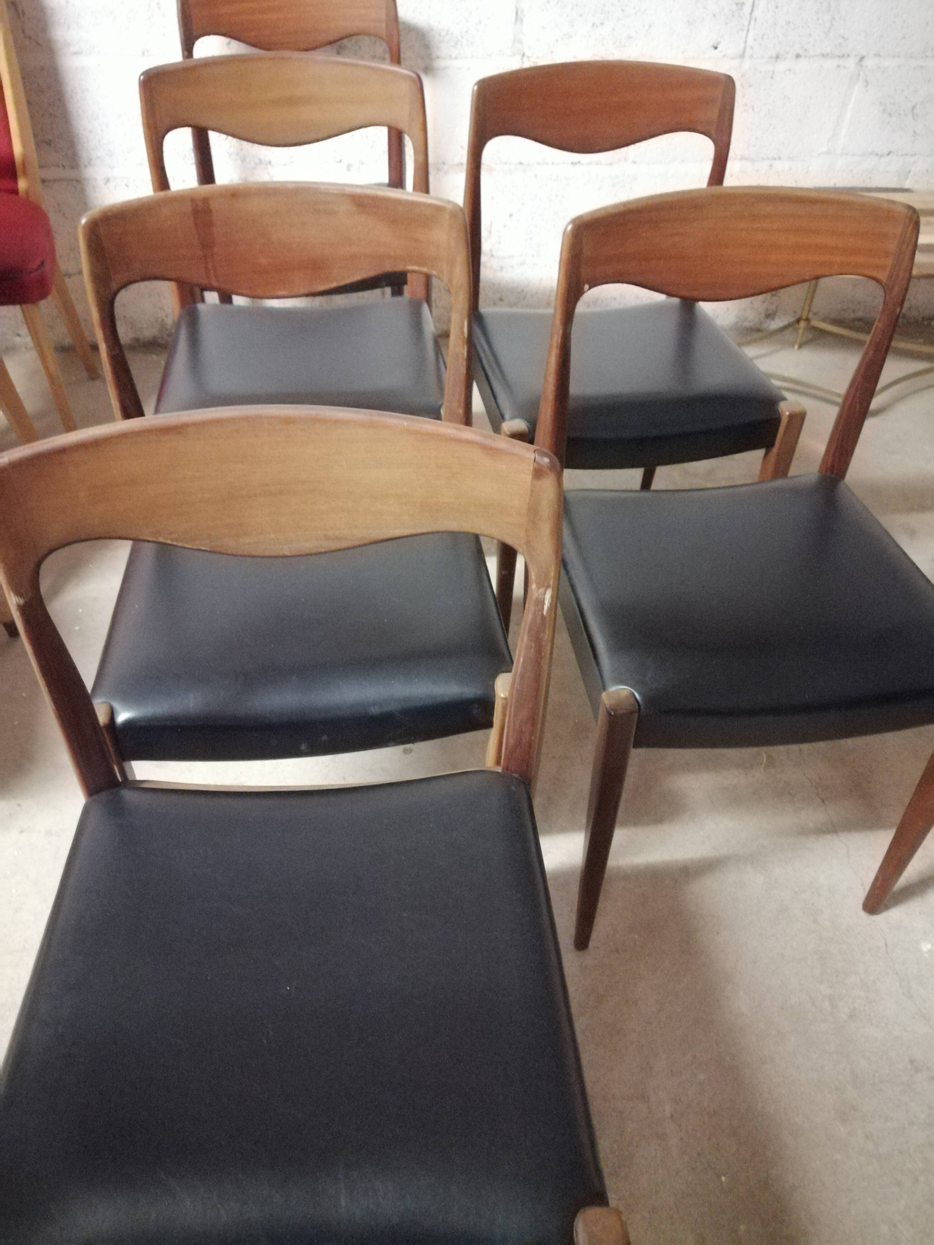 6 scandinavian style chairs