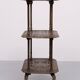Antique Ornate Cast Iron French Brass 3 tier side table.