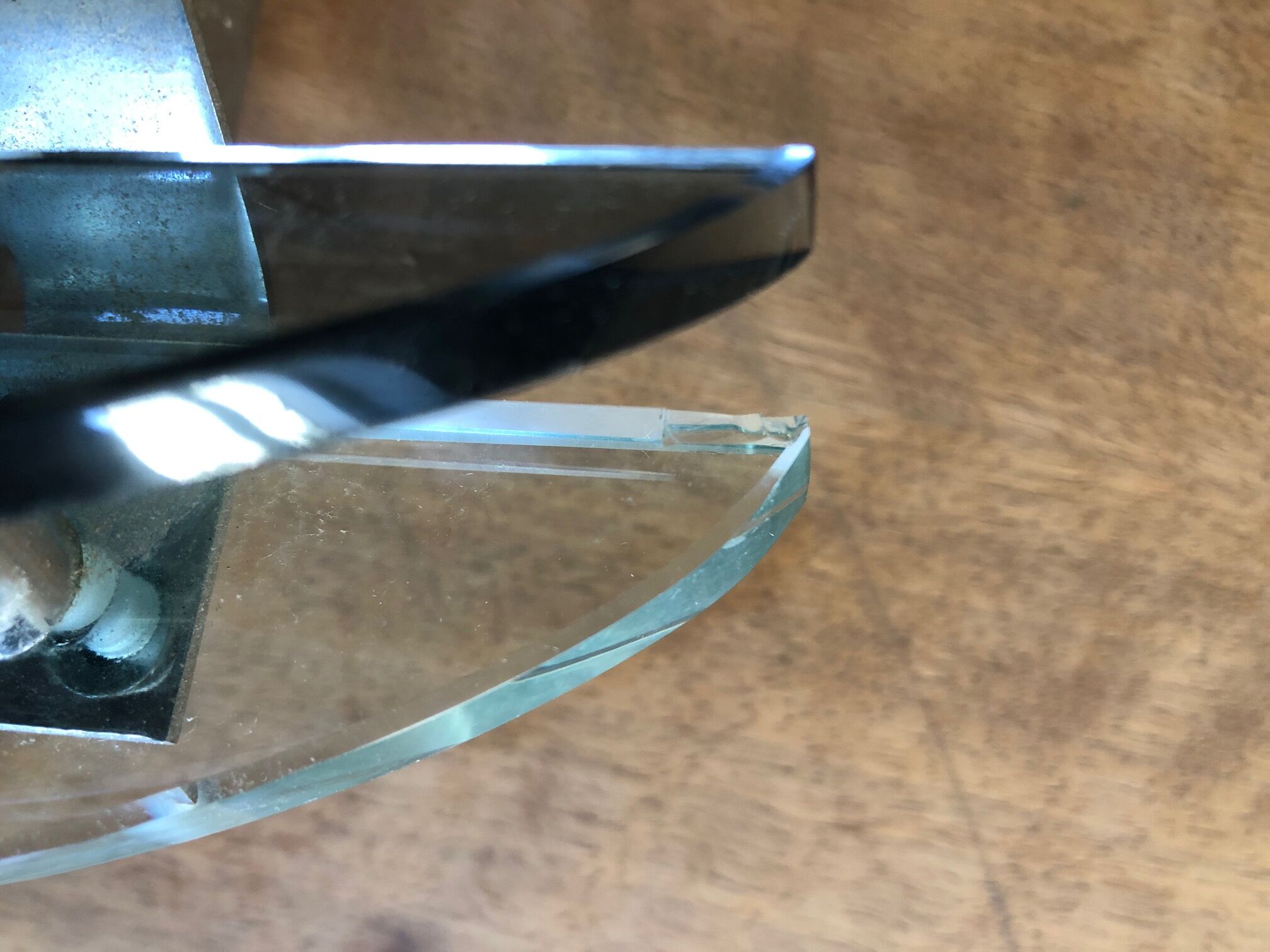 Large wall light  Veca glass Italian design 60s