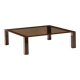 Vintage coffee table from the 1970s-80s in enamelled metal and smoked glass.
