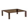 Vintage coffee table from the 1970s-80s in enamelled metal and smoked glass.