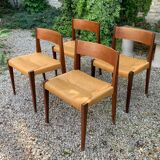 4 chairs model Pia by Poul Cadovius circa 1960