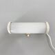 Bakelite and Milk Glass Wall Lamp, Czechoslovakia, 1950's