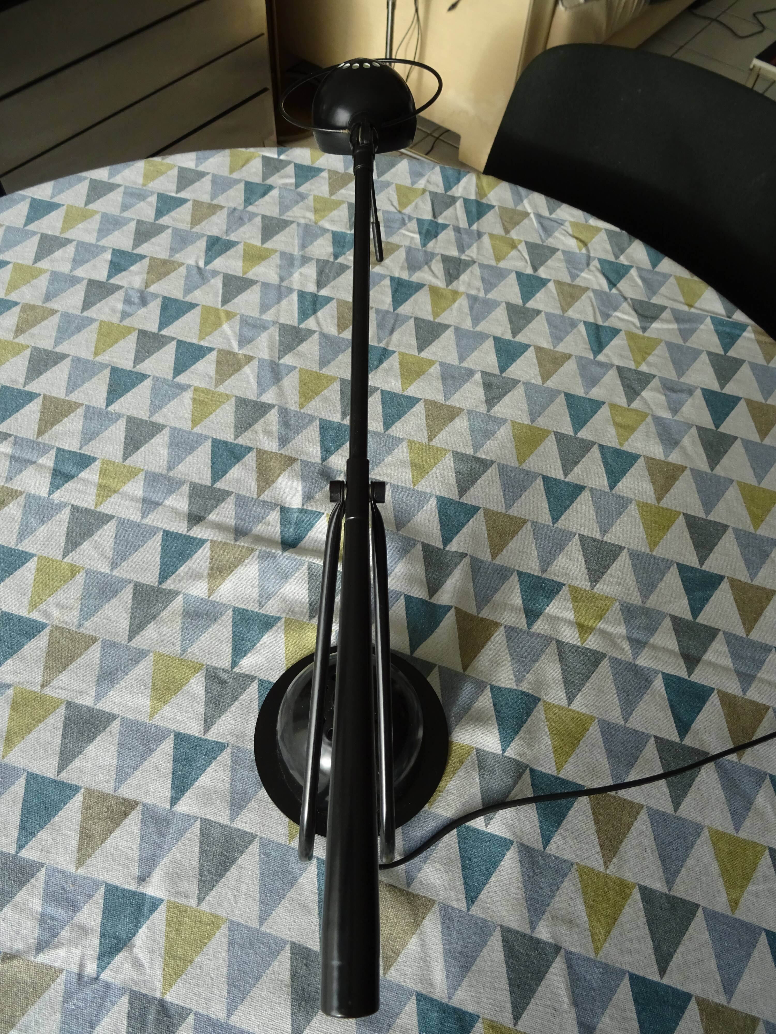Aluminor articulated lamp black metal Vintage 70/80
