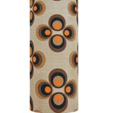 Apollo Brown Clover Lampshade H75 D30 - fabric 70s