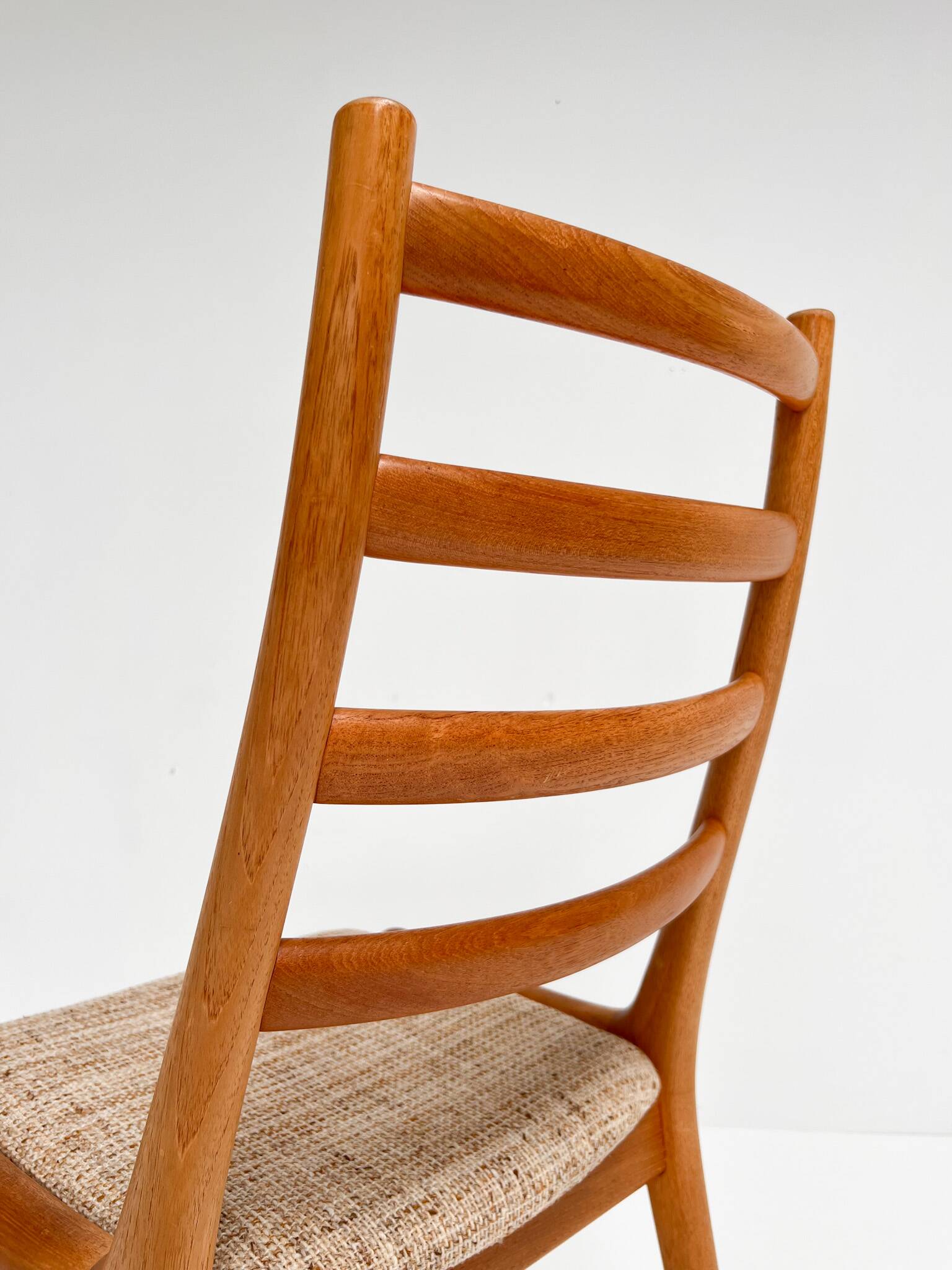 Set of Danish spindle chairs by JK Mobler, 1970s