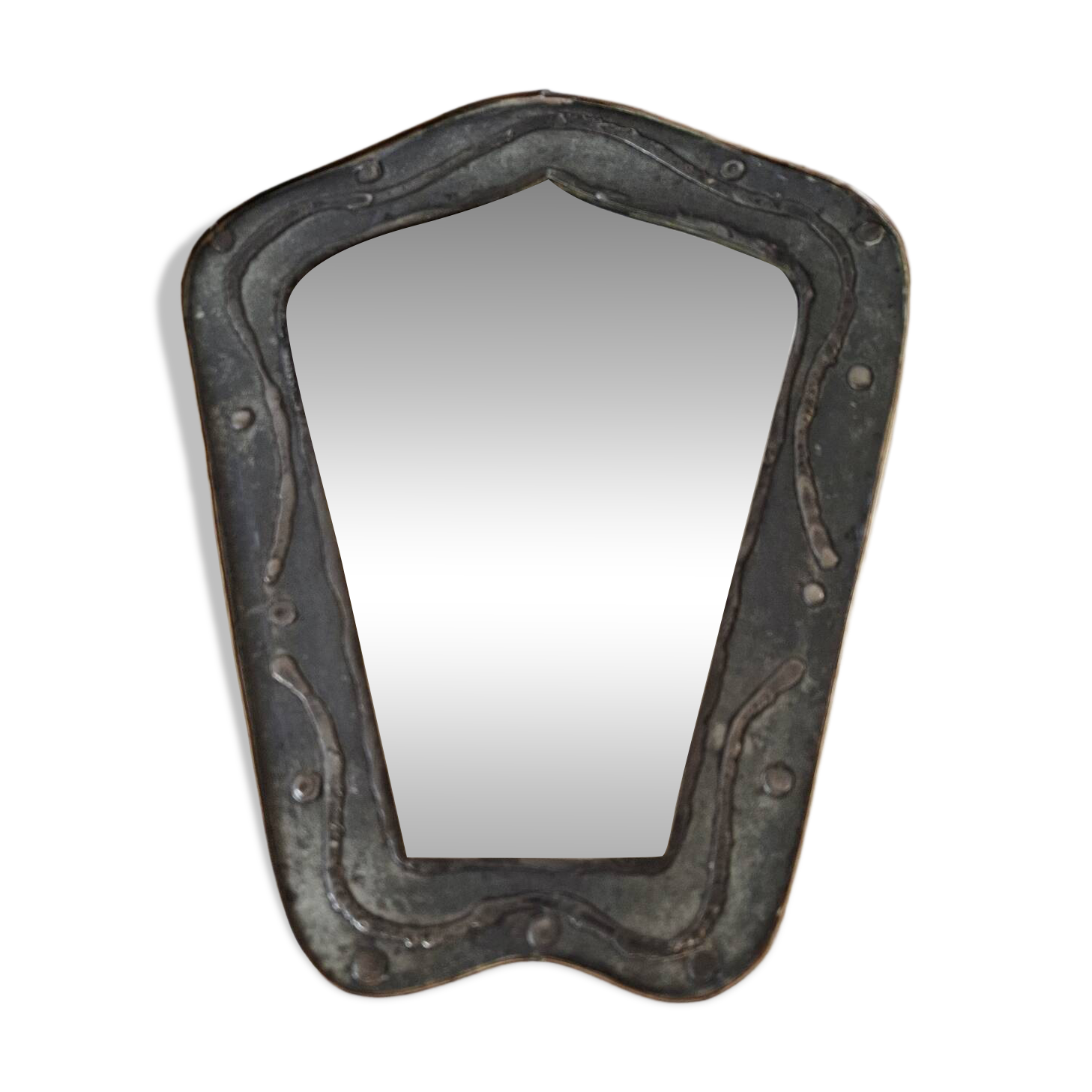 Vintage brutalist mirror