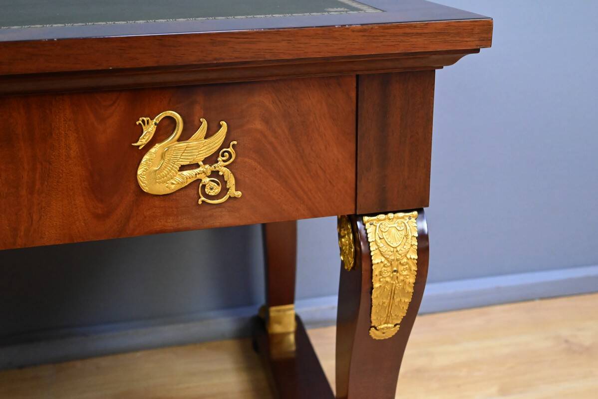 Mahogany desk, Egyptomania style – 20th century