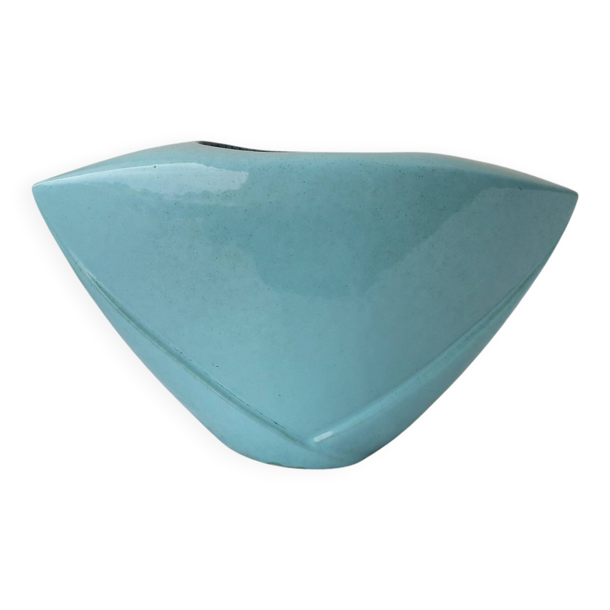 Vase en céramique turquoise