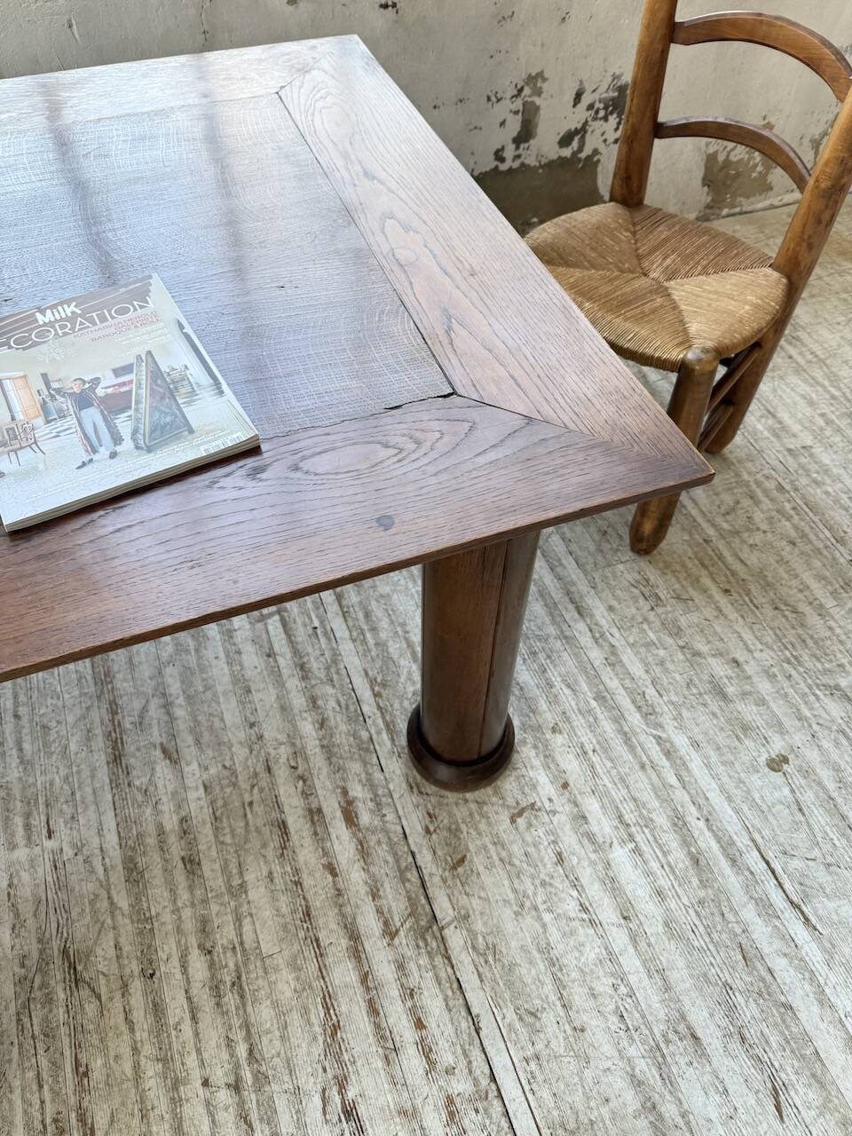 Dudouyt oak dining table 1940
