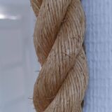 oval mirror braided cord dlg audoux minet 1960s