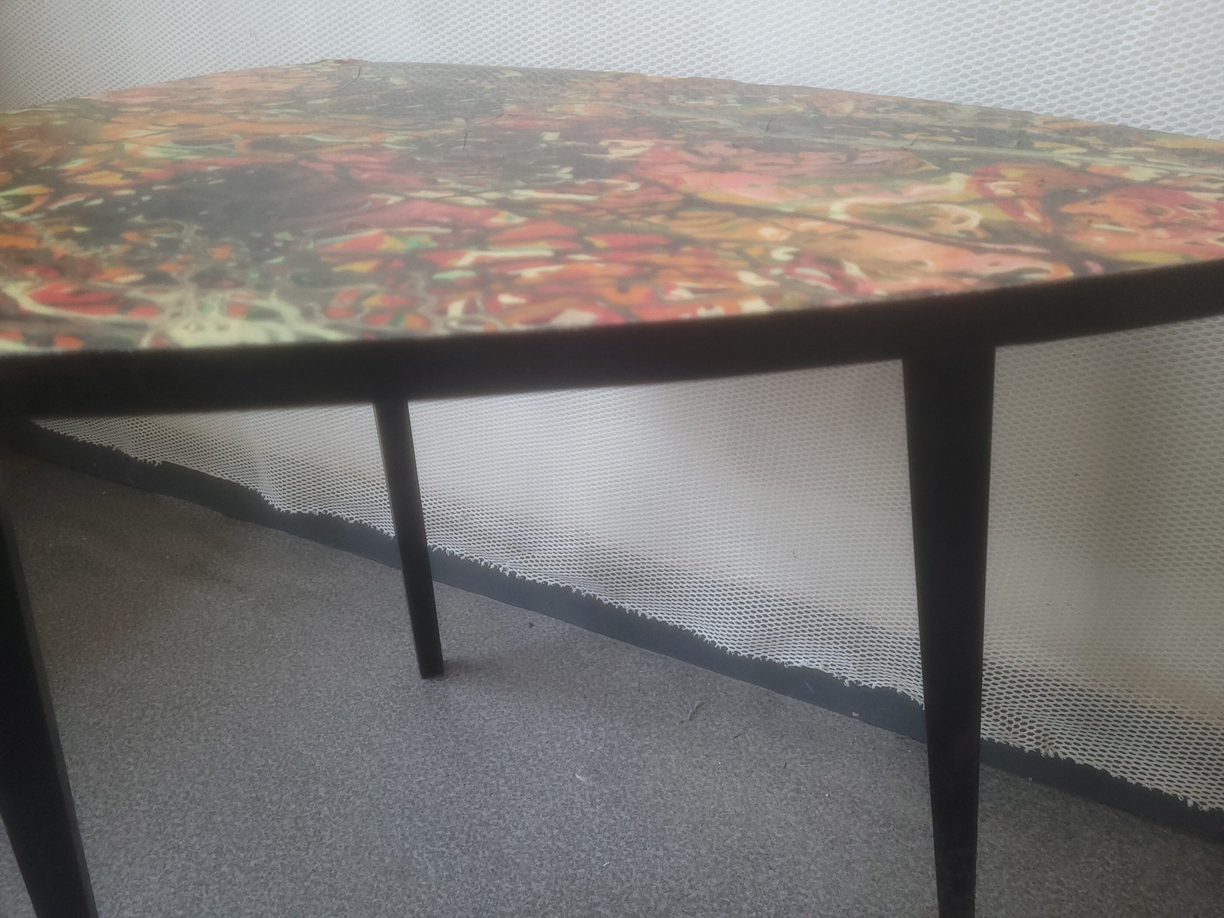 Vintage tripod side table