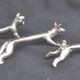 Ensemble porte-couteaux métal argenté animaux