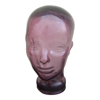 Decorative glass head, 1970