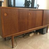 Scandinavian Modern Danish Sideboard, 1960s / Massive Oak