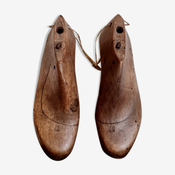 Old wooden shoe trees