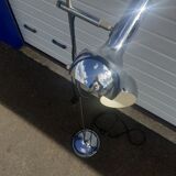 70's double chrome floor lamp