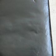 Fauteuil danois en chêne et cuir noir