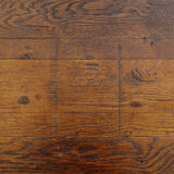 Minimalist bench made of solid chestnut wood - 50s
