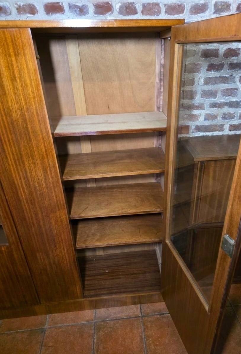 Art Deco mahogany library from the 1930s.