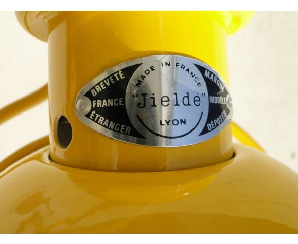Jieldé lamp yellow 2 arms of Jean Louis Domecq
