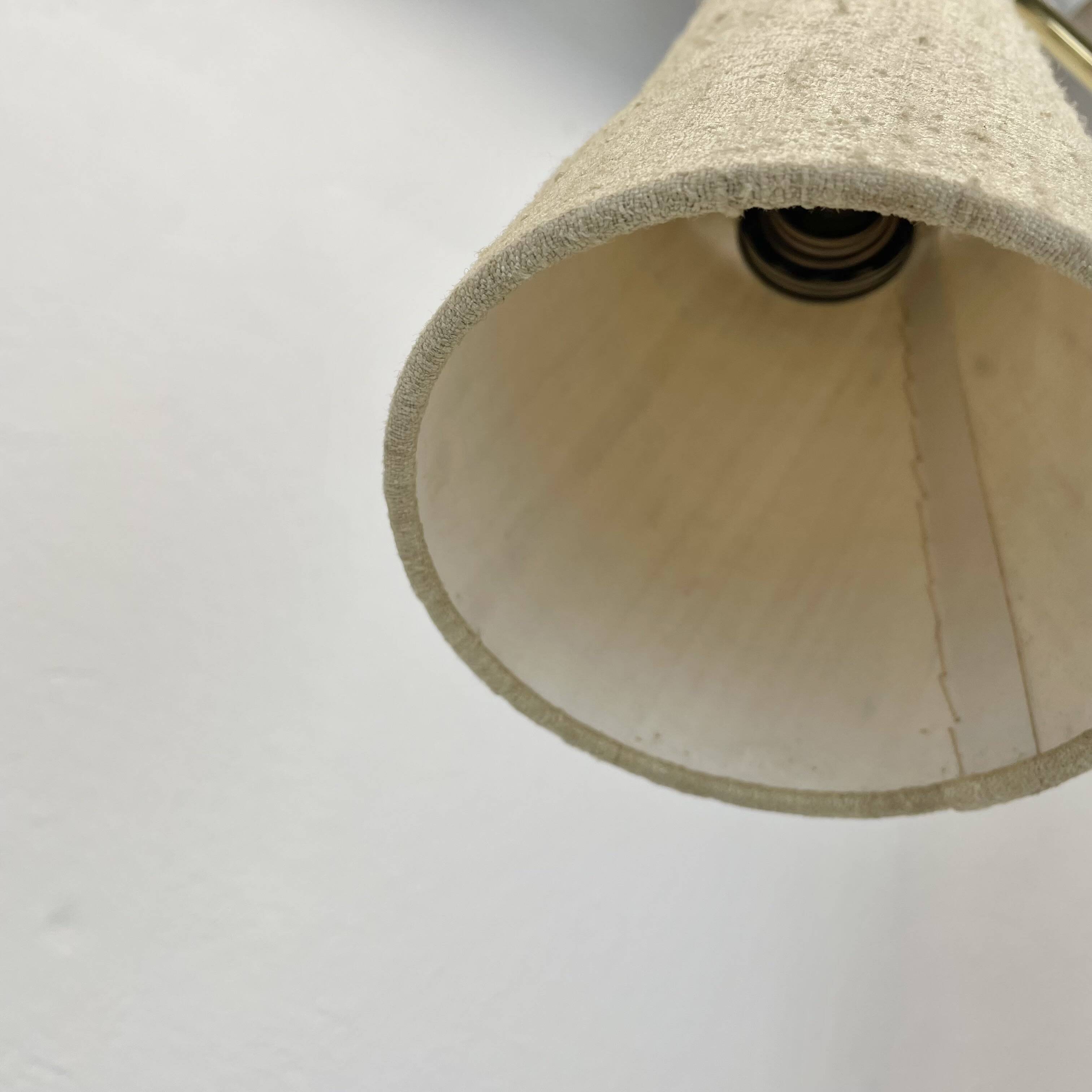 Minimalist Adjustable Swing Arm counterweight Brass Wall Light, Germany 1950