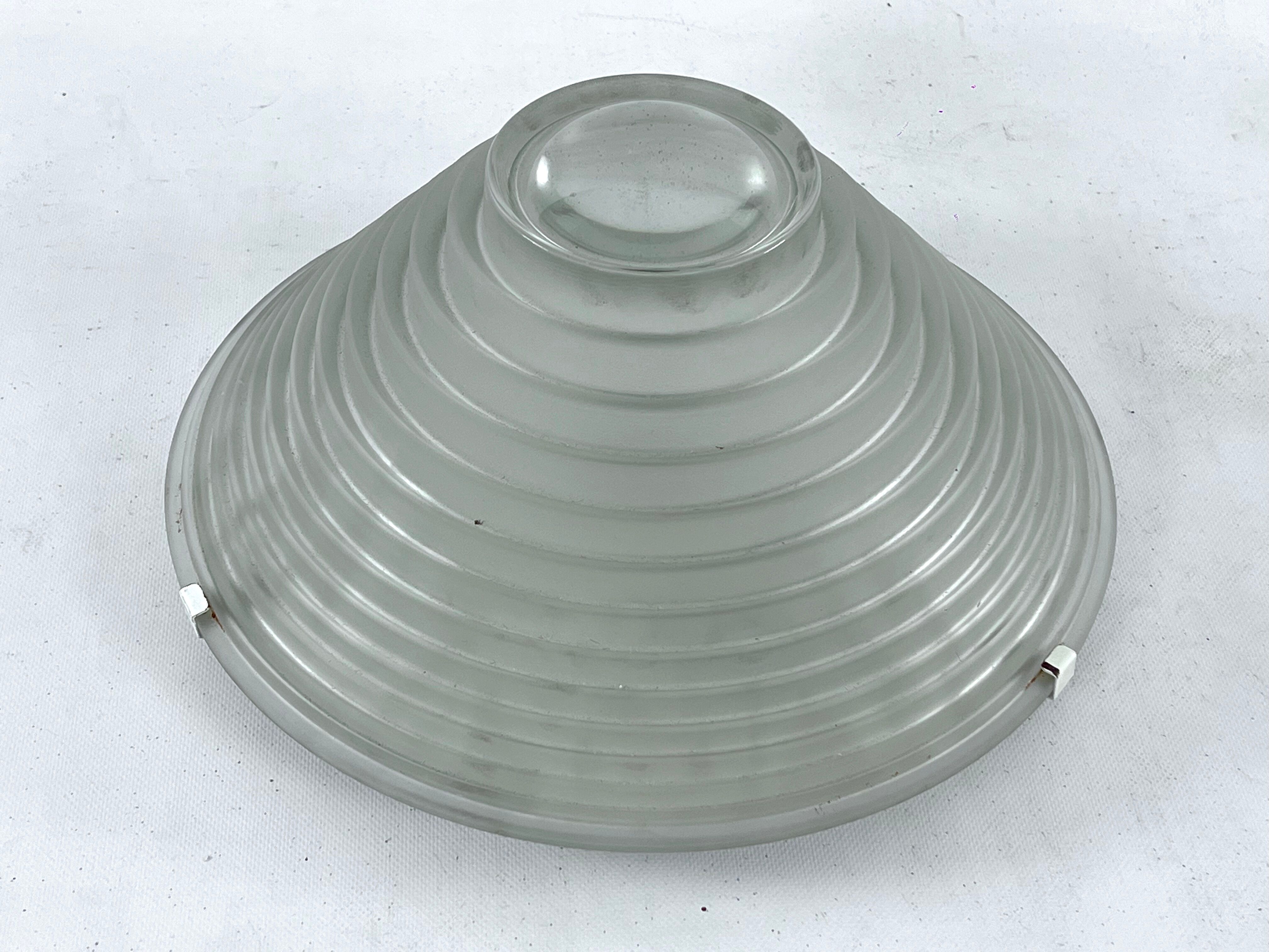 Vintage Large Egina 38 ceiling lamp by Angelo Mangiarotti for Artemide. Italy 1970s