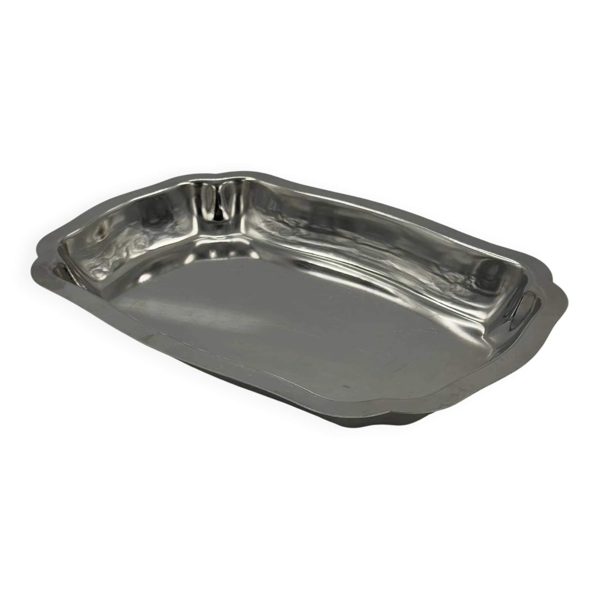 Vintage stainless steel serving tray