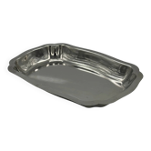 Plateau de service vintage en acier inoxydable