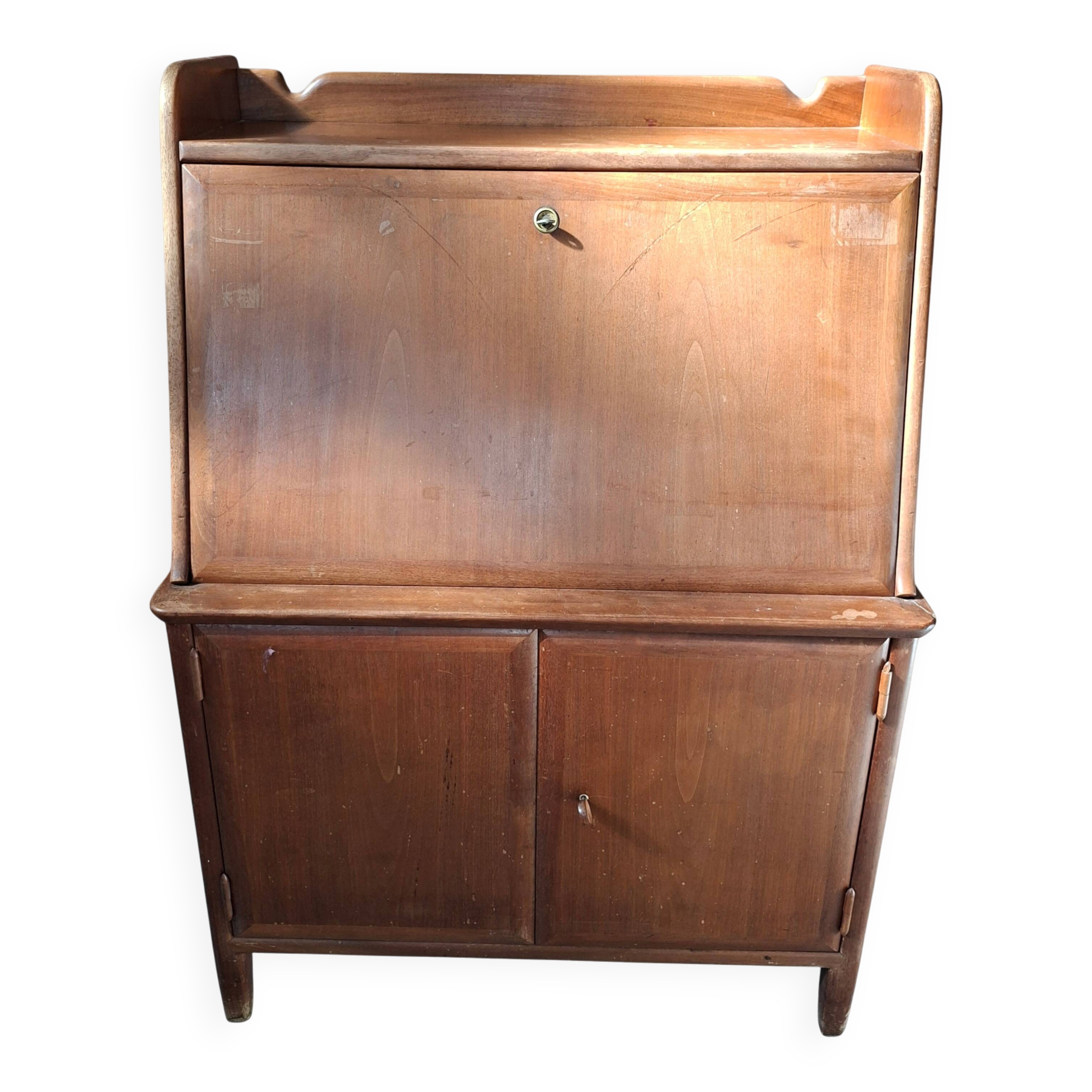 Secretaire Scrittoio a ribalta Vintage Originale Anni '60 Design Mid-Centur