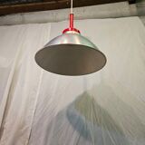 80s brushed aluminum pendant light