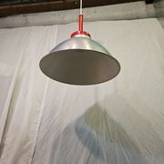 80s brushed aluminum pendant light