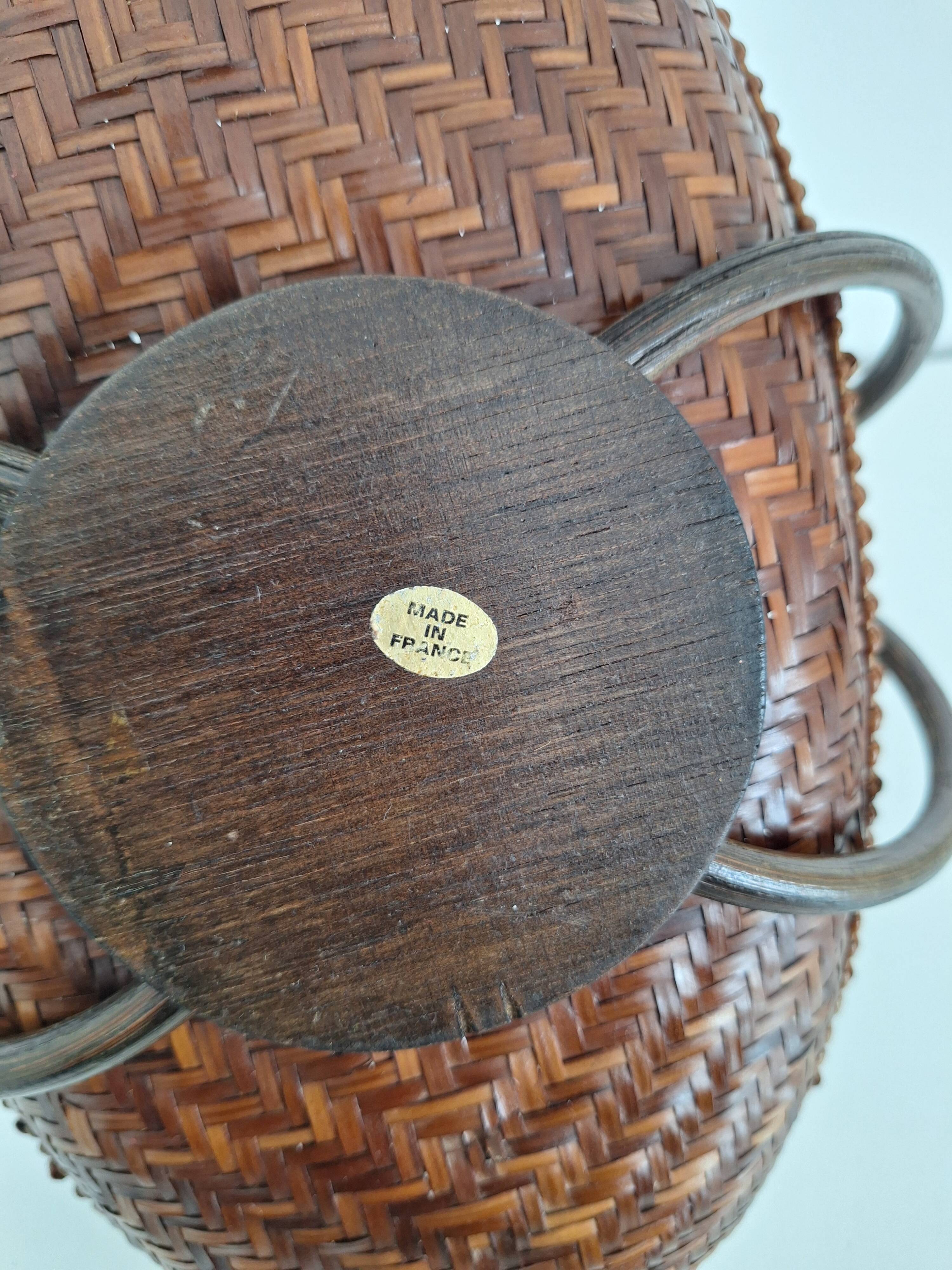 Vintage bamboo basket