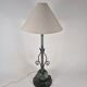 Decorative Patinated Bronze Table Lamp, Danish Grace / Scandinavian Modern