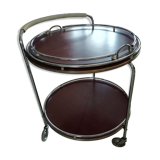 Vintage round dessert with its branded serving tray Torck