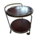 Vintage round dessert with its branded serving tray Torck