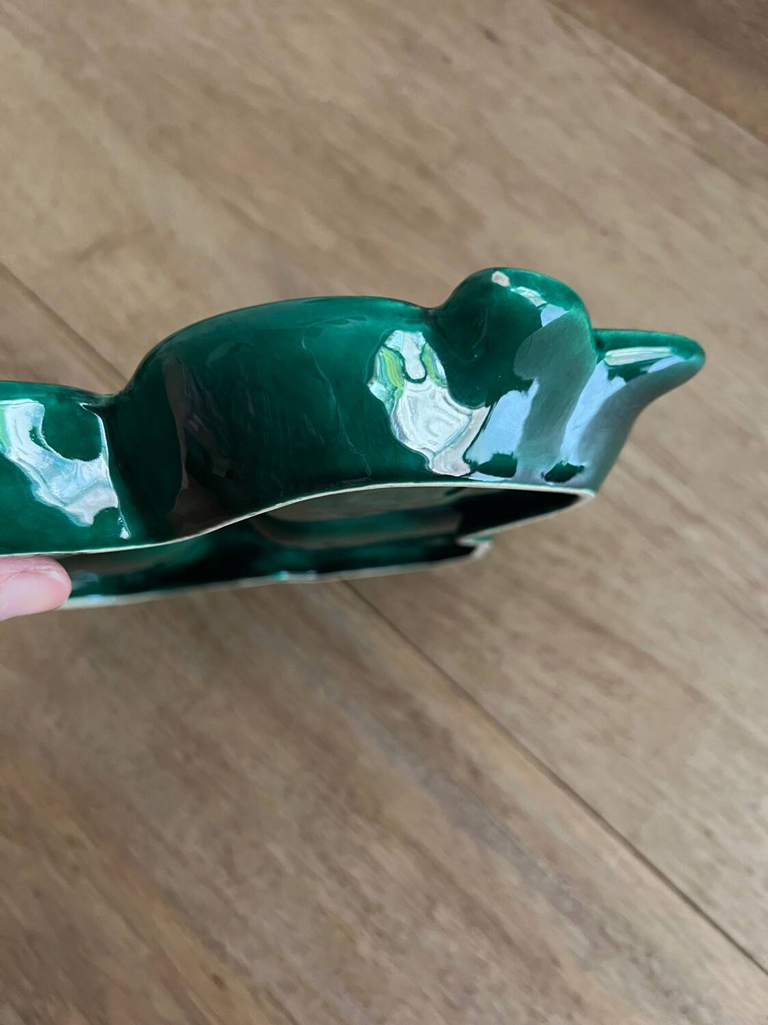 Plat à apéritif vintage en céramique