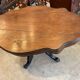 napoleon iii violin table mahogany top with drawers legs with castors